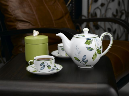 Bộ bình trà 1,1L Camelia lá xanh