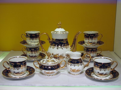 Bộ bình trà 1.2L ROYAL chỉ vàng