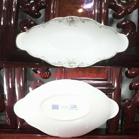 DĨA TRÁI CÂY (IP) ĐÀI CÁC HOA VÀNG